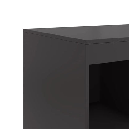 Highboard Černý 67 X 39 X 95 Cm Ocel