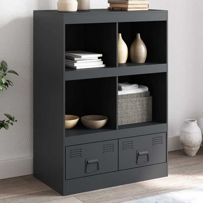 Highboard Černý 67 X 39 X 95 Cm Ocel