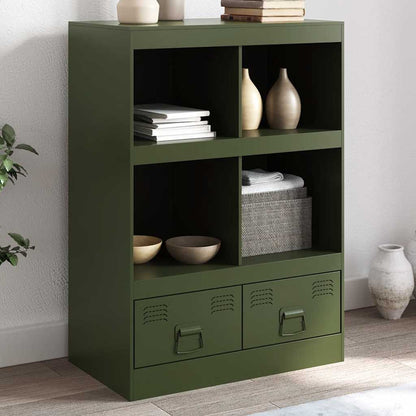 Highboard Černý 67 X 39 X 95 Cm Ocel