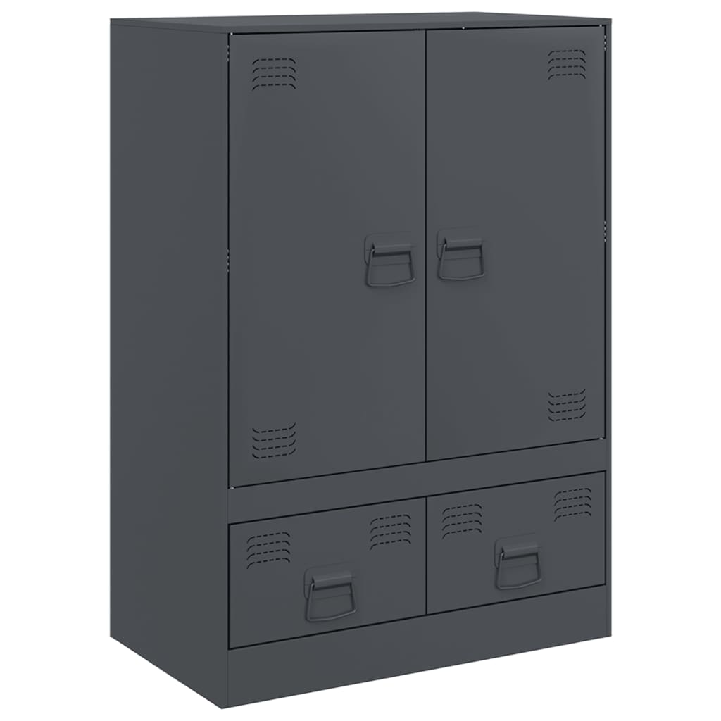 Highboard Antracitový 67 X 39 X 95 Cm Ocel