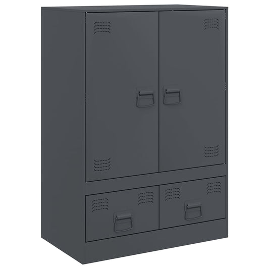 Highboard Antracitový 67 X 39 X 95 Cm Ocel