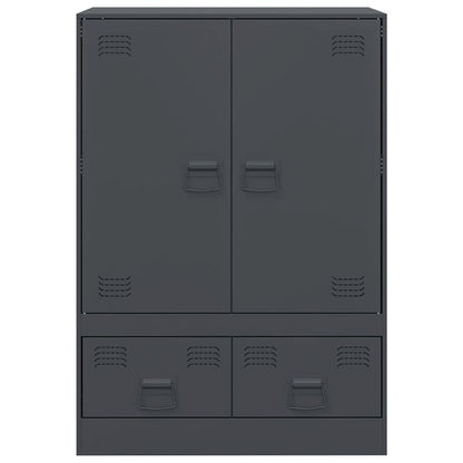 Highboard Antracitový 67 X 39 X 95 Cm Ocel