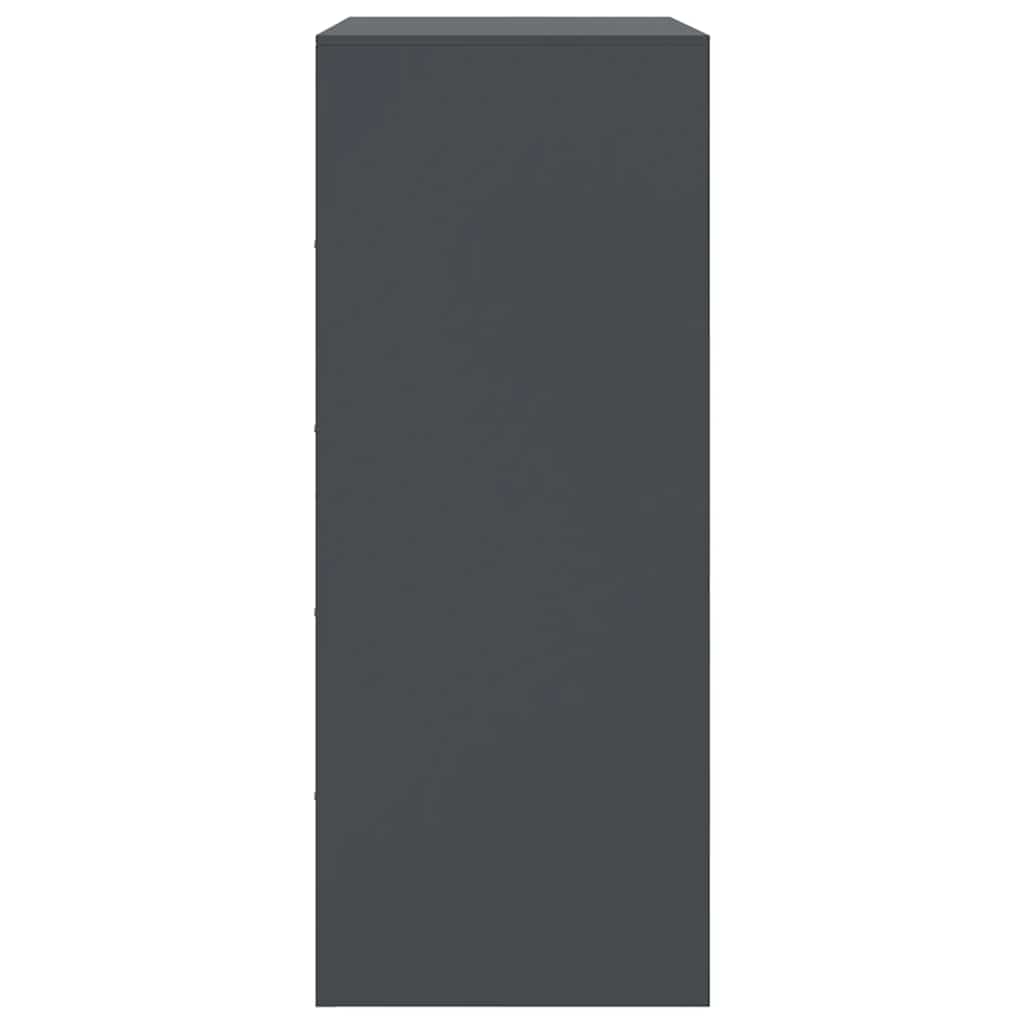 Highboard Antracitový 67 X 39 X 95 Cm Ocel