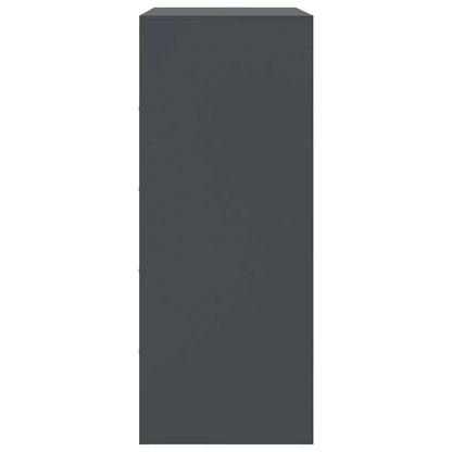 Highboard Antracitový 67 X 39 X 95 Cm Ocel