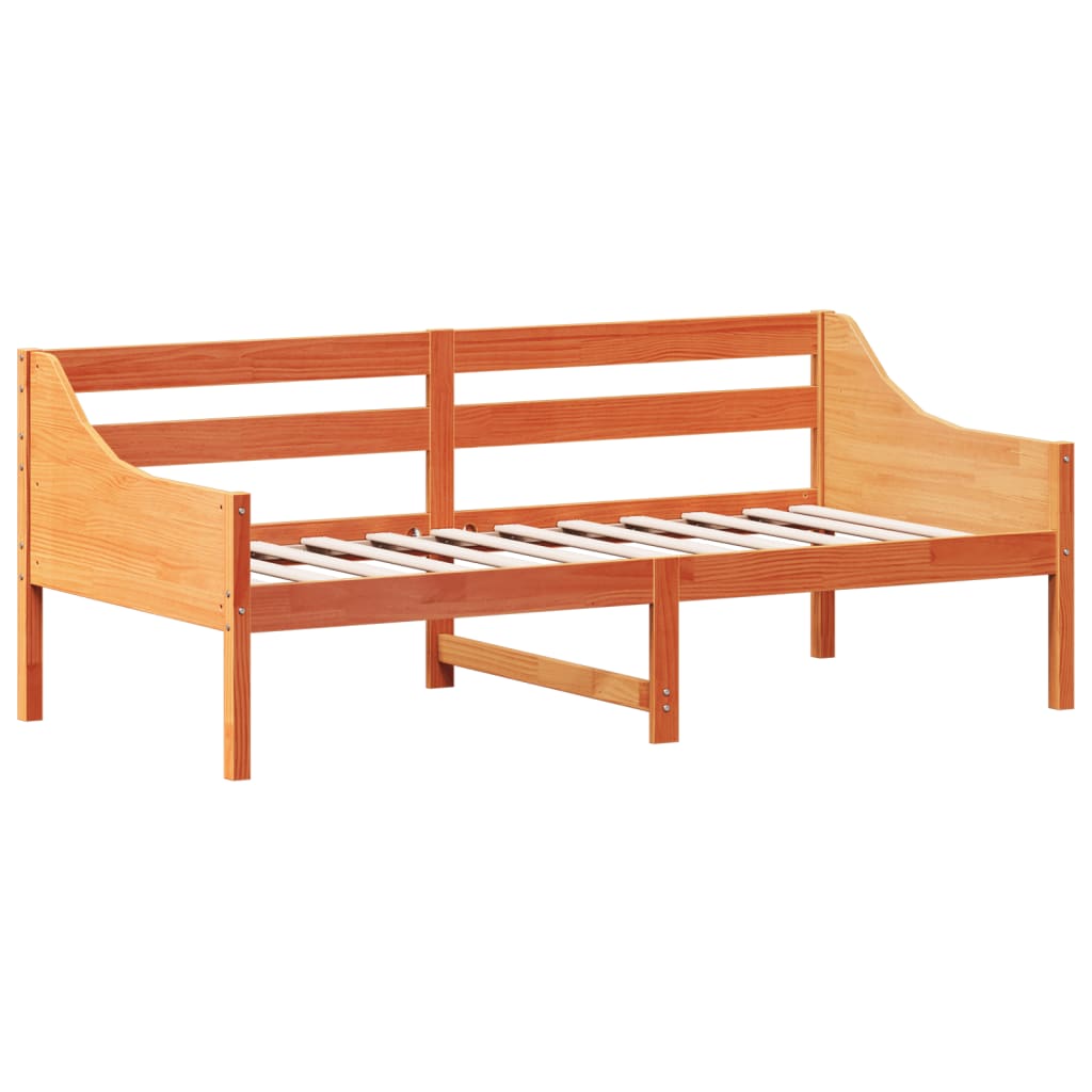 Válenda Bez Matrace Voskově Hnědá 90 X 190 Cm Masivní Borovice
