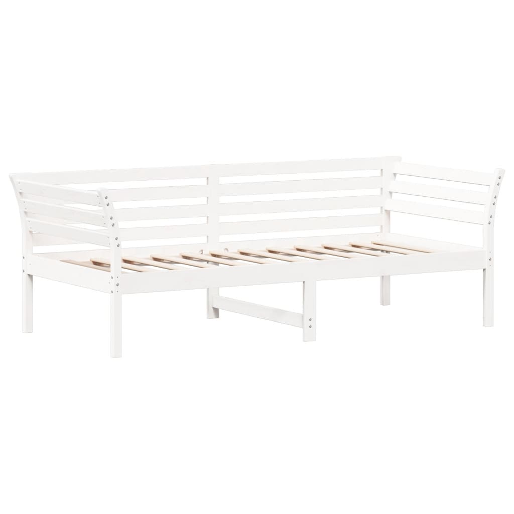 Válenda Bez Matrace Bílá 100 X 200 Cm Masivní Borovice