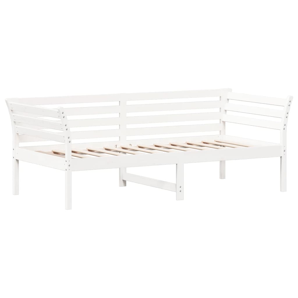 Válenda Bez Matrace Bílá 90 X 190 Cm Masivní Borovice