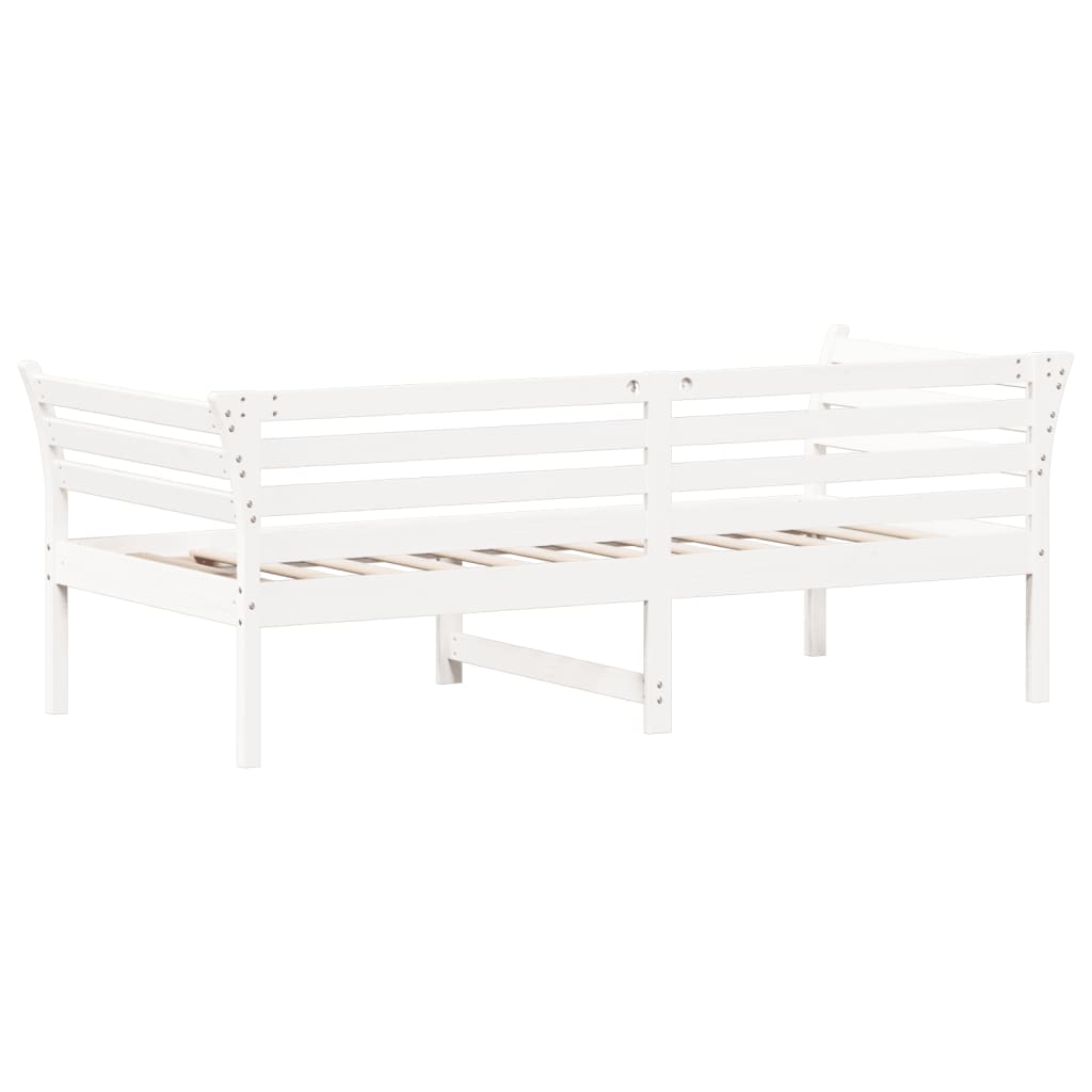 Válenda Bez Matrace Bílá 90 X 190 Cm Masivní Borovice
