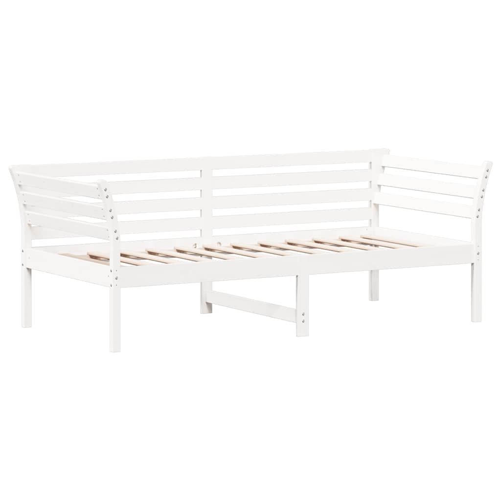 Válenda Bez Matrace Bílá 75X190 Cm Masivní Borovice