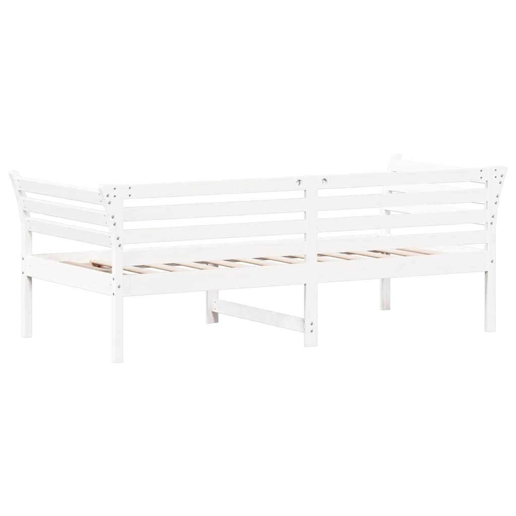 Válenda Bez Matrace Bílá 75X190 Cm Masivní Borovice