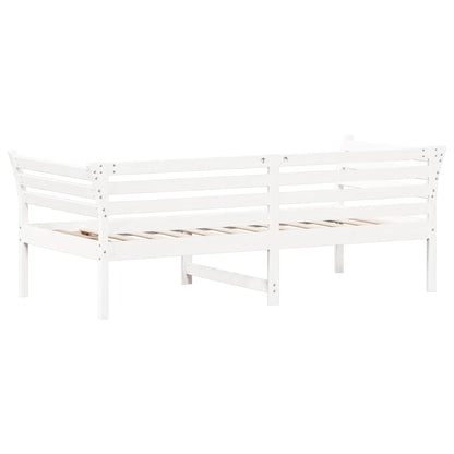 Válenda Bez Matrace Bílá 75X190 Cm Masivní Borovice