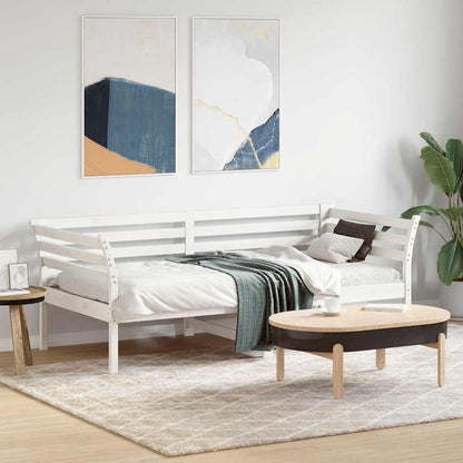 Válenda Bez Matrace Bílá 75X190 Cm Masivní Borovice