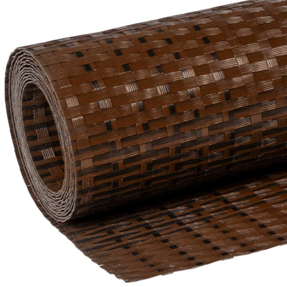 Balkonová Zástěna Hnědá A Černá 300 X 80 Cm Polyratan
