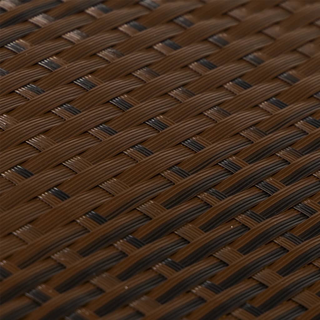 Balkonová Zástěna Hnědá A Černá 300 X 100 Cm Polyratan