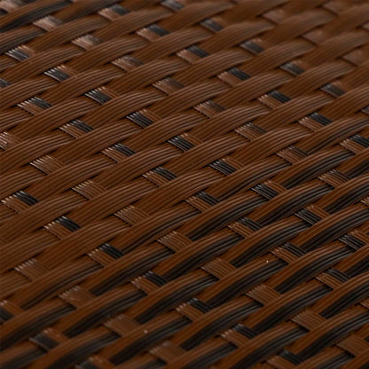 Balkonová Zástěna Hnědá A Černá 300 X 100 Cm Polyratan