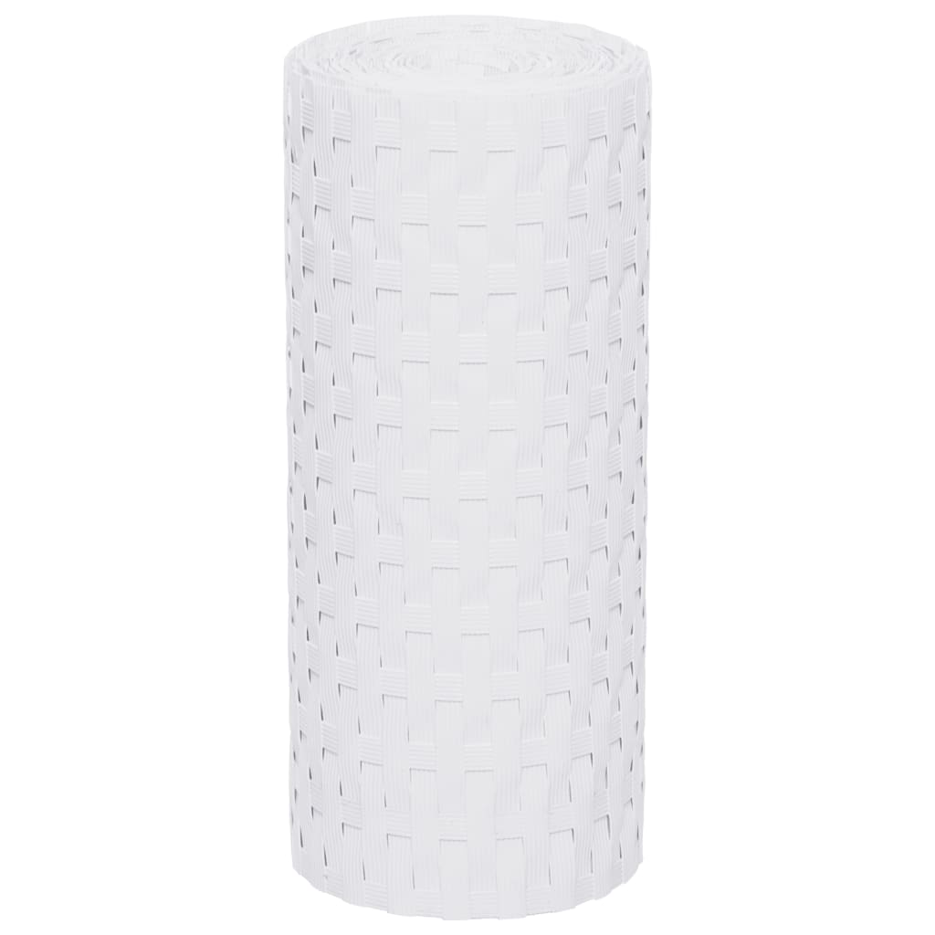 Balkonové Zástěny 10 Ks Bílé 255 X 19 Cm Polyratan