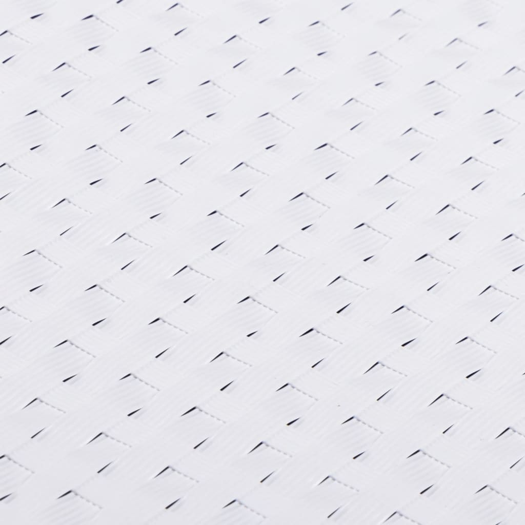 Balkonové Zástěny 10 Ks Bílé 255 X 19 Cm Polyratan