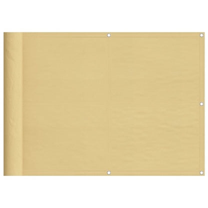 Balkonová Zástěna Písková 75 X 1 000 Cm 100% Polyester Oxford