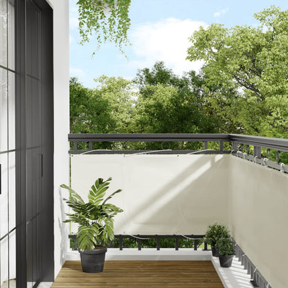 Balkónová Zástěna Oxfordská Látka Krémová