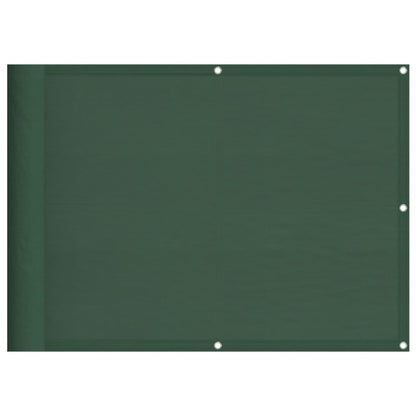 Balkonová Zástěna Tmavě Zelená 75X700 Cm 100% Polyester Oxford