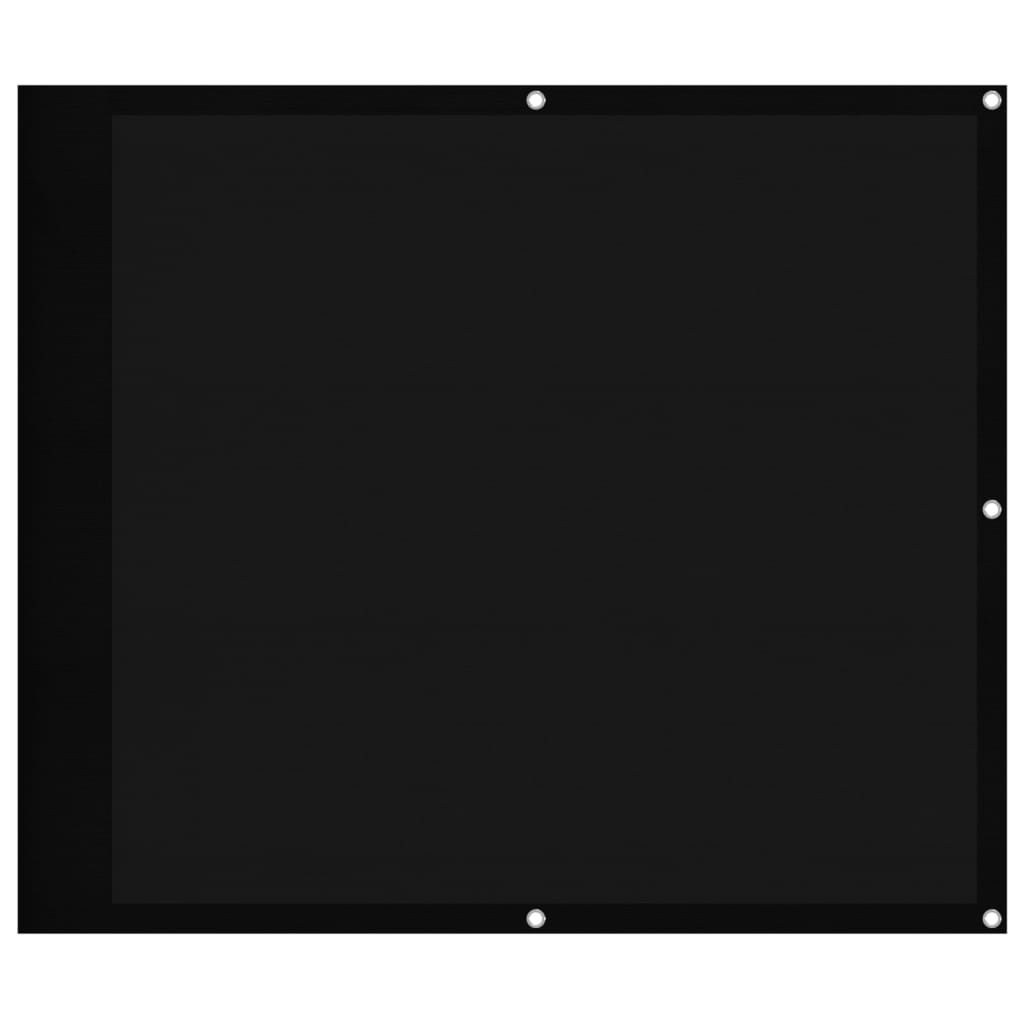 Balkonová Zástěna Černá 90 X 800 Cm 100% Polyester Oxford