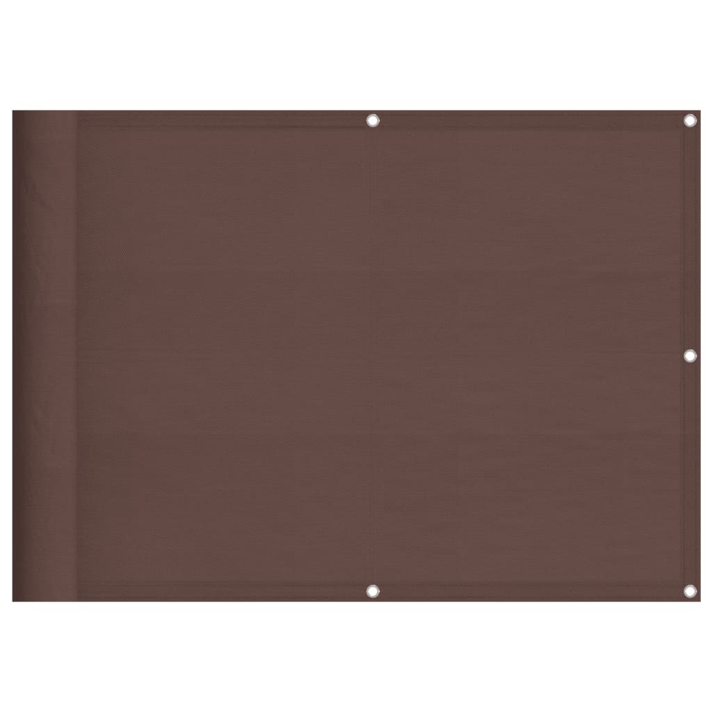 Balkonová Zástěna Hnědá 75 X 800 Cm 100% Polyester Oxford