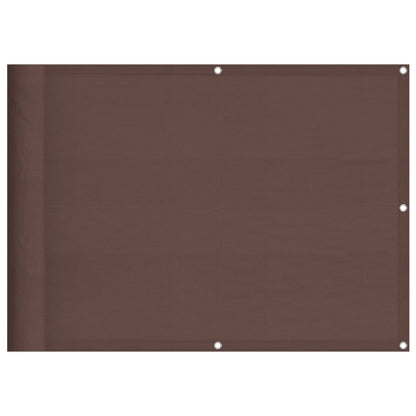 Balkonová Zástěna Hnědá 75 X 800 Cm 100% Polyester Oxford