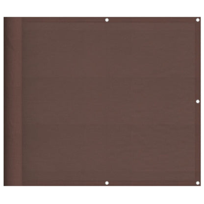 Balkonová Zástěna Hnědá 90 X 700 Cm 100% Polyester Oxford