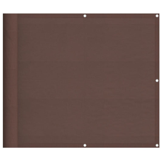 Balkonová Zástěna Hnědá 90 X 700 Cm 100% Polyester Oxford