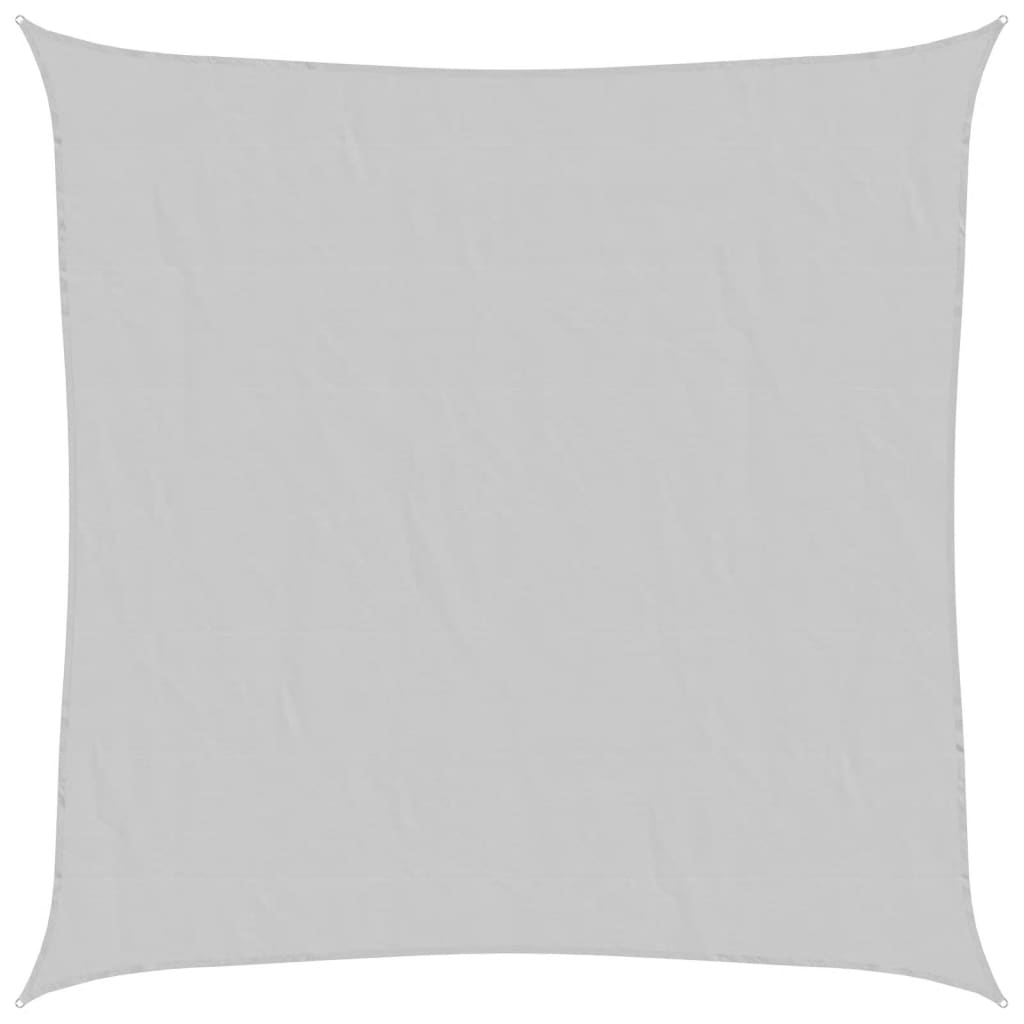 Stínicí Plachta Světle Šedá 5 X 5 M 100% Polyester Oxford