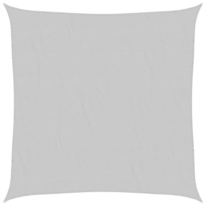Stínicí Plachta Světle Šedá 5 X 5 M 100% Polyester Oxford