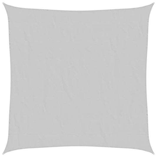 Stínicí Plachta Světle Šedá 5 X 5 M 100% Polyester Oxford