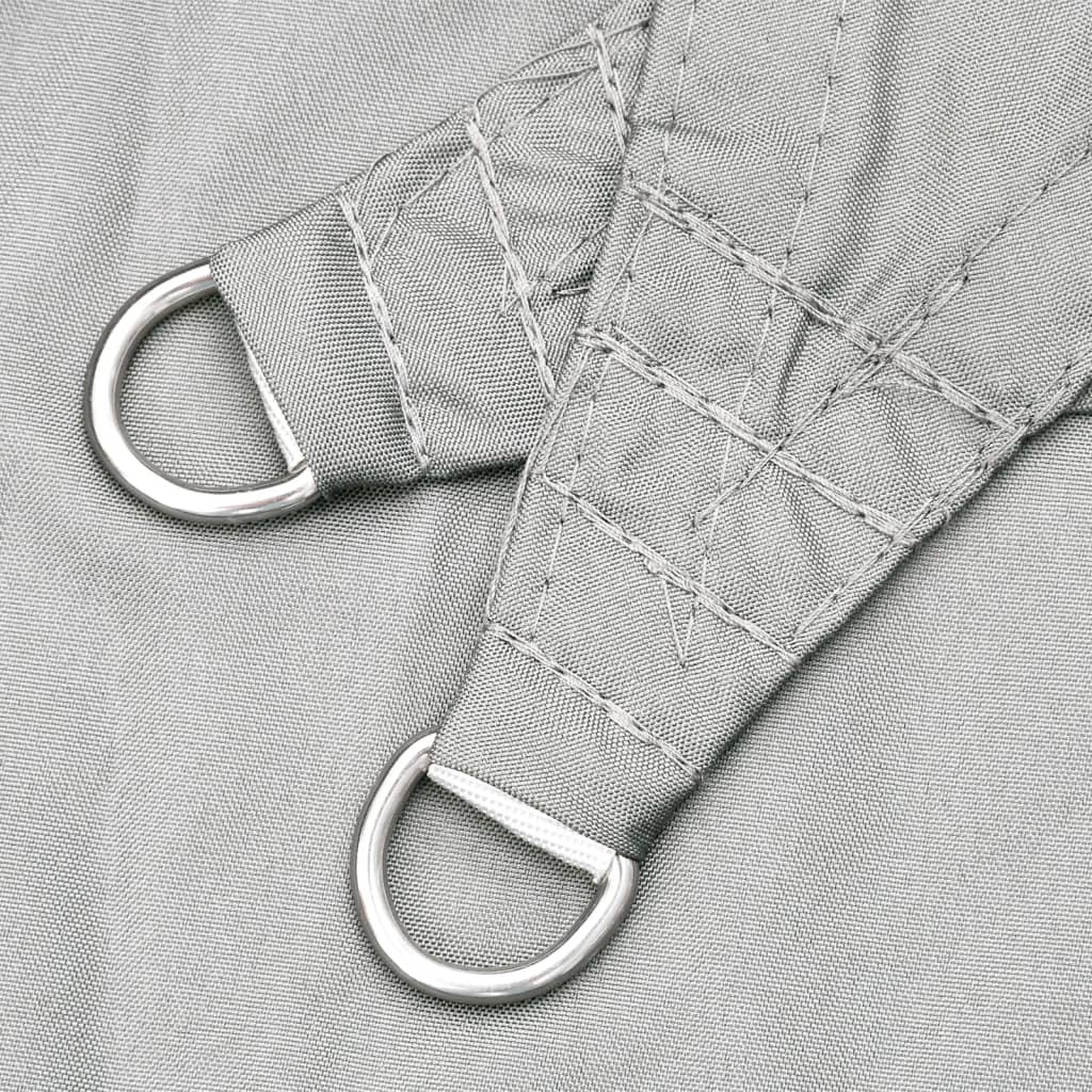 Stínicí Plachta Světle Šedá 5 X 5 M 100% Polyester Oxford