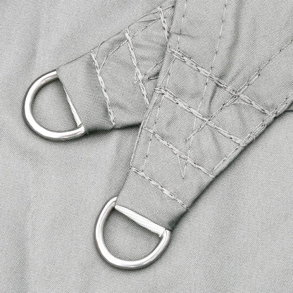 Stínicí Plachta Světle Šedá 5 X 5 M 100% Polyester Oxford