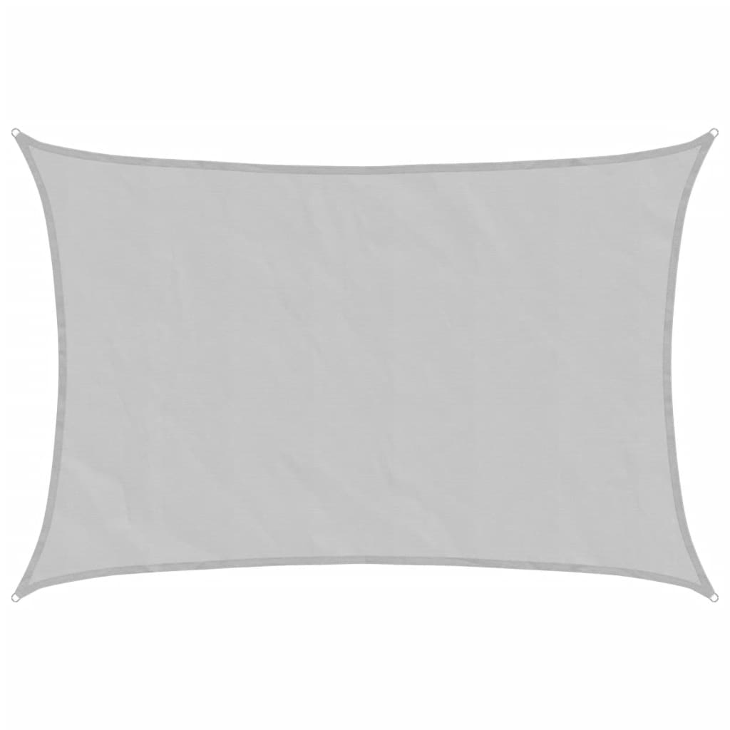 Stínicí Plachta 3,5 X 2,5 M 100% Polyester Oxford Světle Šedá