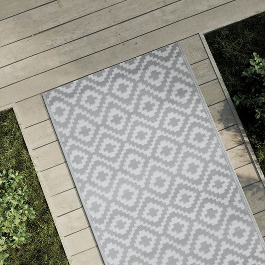 Venkovní koberec šedý 80 x 150 cm PP