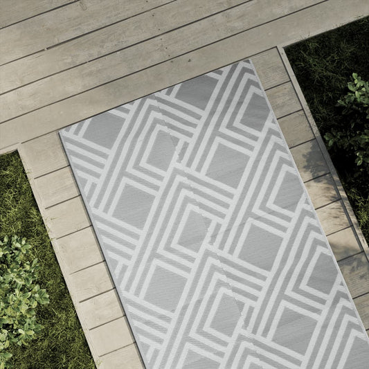 Venkovní koberec šedý 80 x 250 cm PP