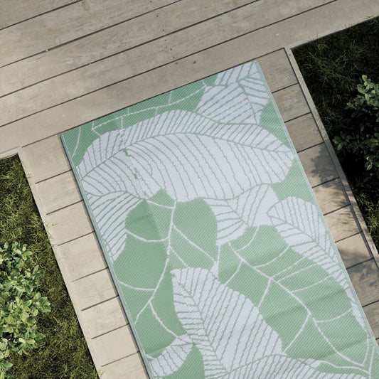Venkovní koberec zelený 80 x 250 cm PP