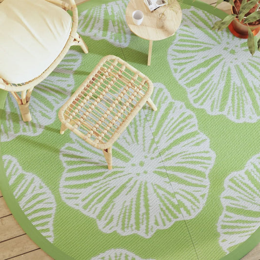 Venkovní koberec zelený Ø 200 cm PP