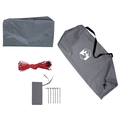 Kempingová Plachta Šedá A Oranžová Nepromokavá Šedá