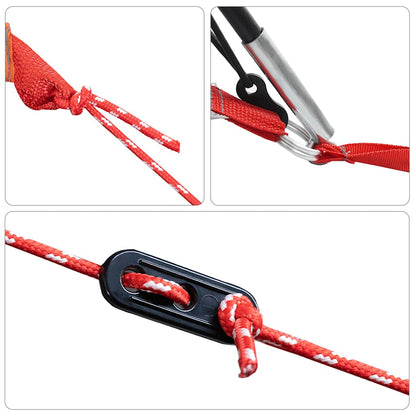 Kempingový Stan Kopule Pro 4 Osoby Modrý Nepromokavý