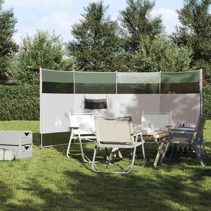 Kempingový Větrolam Zelený 366 X 152 X 152 Cm Nepromokavý