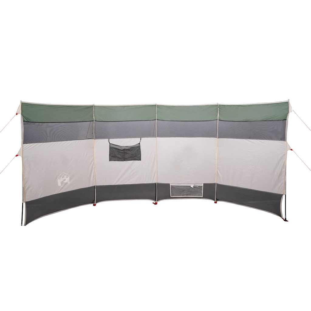 Kempingový Větrolam Zelený 366 X 152 X 152 Cm Nepromokavý