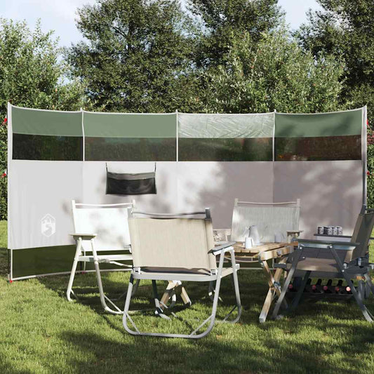 Kempingový Větrolam Zelený 366 X 152 X 152 Cm Nepromokavý