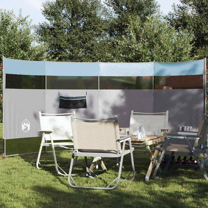 Kempingový Větrolam Zelený 366 X 152 X 152 Cm Nepromokavý