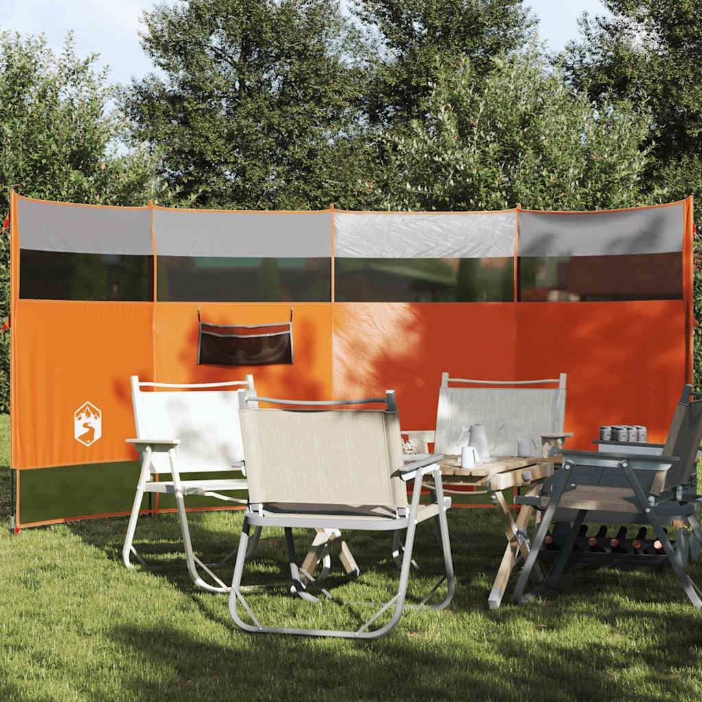 Kempingový Větrolam Zelený 366 X 152 X 152 Cm Nepromokavý