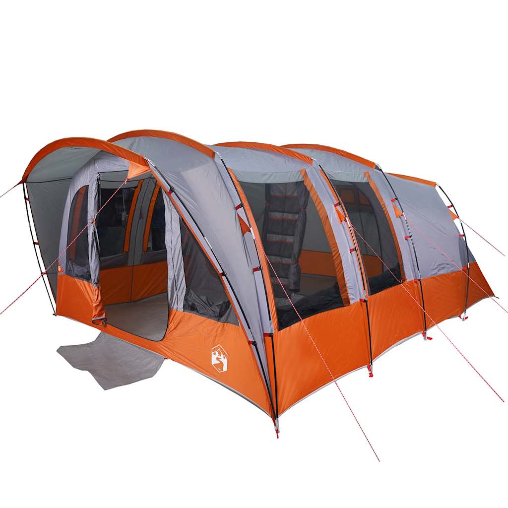 Rodinný Stan Tunel Pro 8 Osob Šedý Nepromokavý