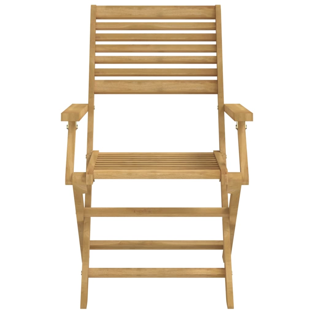 Skládací Zahradní Židle 4 Ks 54,5X61,5X86,5 Cm Masivní Akácie