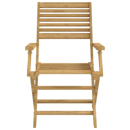 Skládací Zahradní Židle 4 Ks 54,5X61,5X86,5 Cm Masivní Akácie