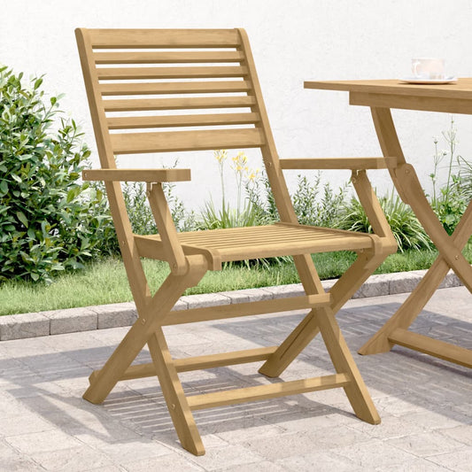Skládací Zahradní Židle 4 Ks 54,5X61,5X86,5 Cm Masivní Akácie